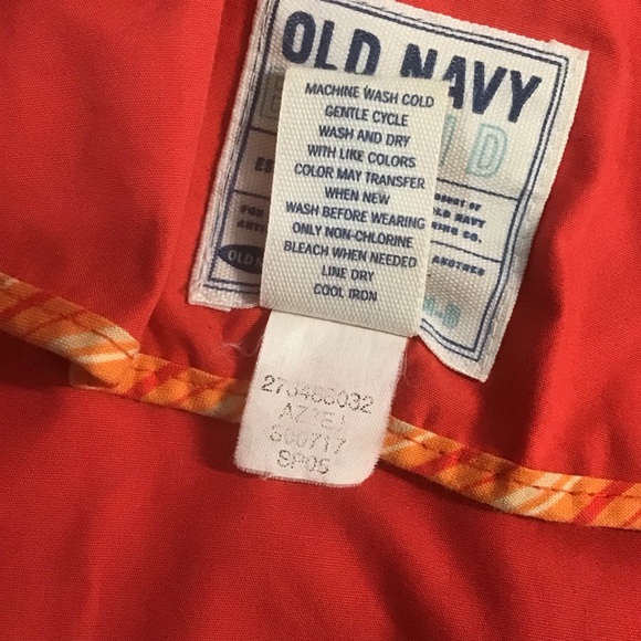 Old Navy Cotton Spring Coral Red Trench Coat, Vintage‎ Y2K, Size XL - Picture 7 of 9